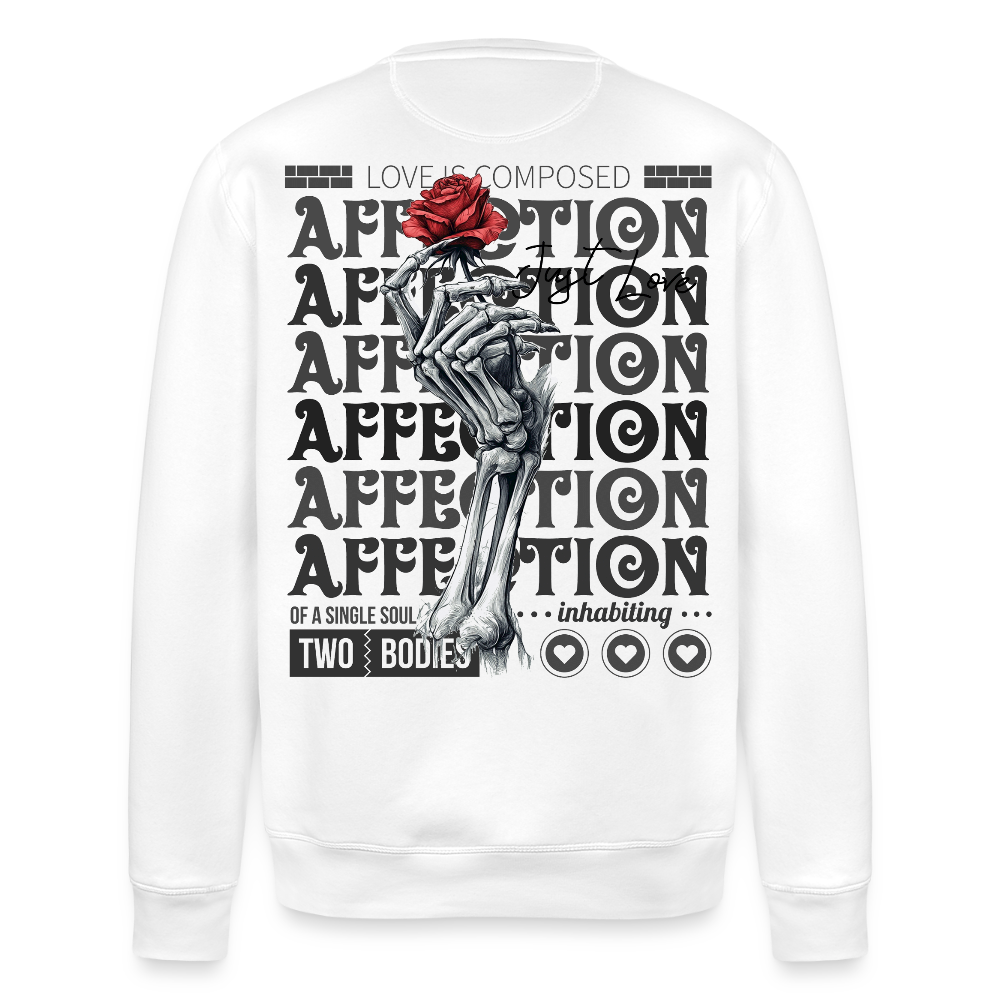 Tiberion, Rose, 1st | Roller, Unisex Bio-Sweatshirt - Weiß
