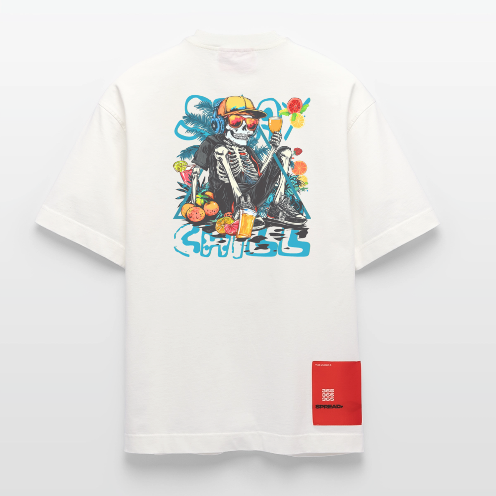 Calveron, Skelet, 1st | Heve, Heavyweight Oversized Bio T-Shirt, Unisex - OFF WHITE