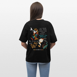 Arwa, Taube, 1st | Blaster, Oversize Bio T-Shirt, Unisex - Schwarz