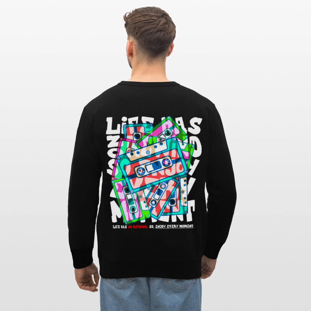 Raijin, Kassetten, 1st | Roller, Unisex Bio-Sweatshirt - Schwarz
