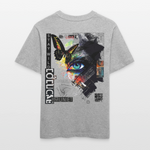 Eldorwyn, Auge, 1st | Essential, Relaxed Fit Unisex Bio T-Shirt - Grau meliert