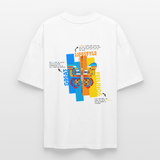 Nebularis, Schmetterling, 1st | Blaster, Oversize Bio T-Shirt, Unisex - Weiß