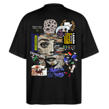 Tianlong, Gesicht, 1st | Blaster, Oversize Bio T-Shirt, Unisex - Schwarz