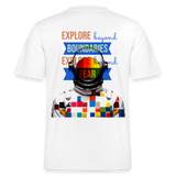 Jovareth, Astronaut, 1st | Essential, Relaxed Fit Unisex Bio T-Shirt - Weiß