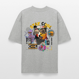 Thorvalis, Bär, 1st | Blaster, Oversize Bio T-Shirt, Unisex - Grau meliert