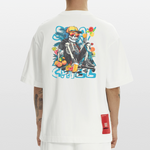 Calveron, Skelet, 1st | Heve, Heavyweight Oversized Bio T-Shirt, Unisex - OFF WHITE
