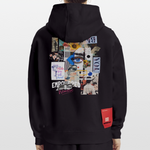 Jade, Augen, 1st | Heavyweight Oversized Bio Hoodie, Unisex - SOLID BLACK