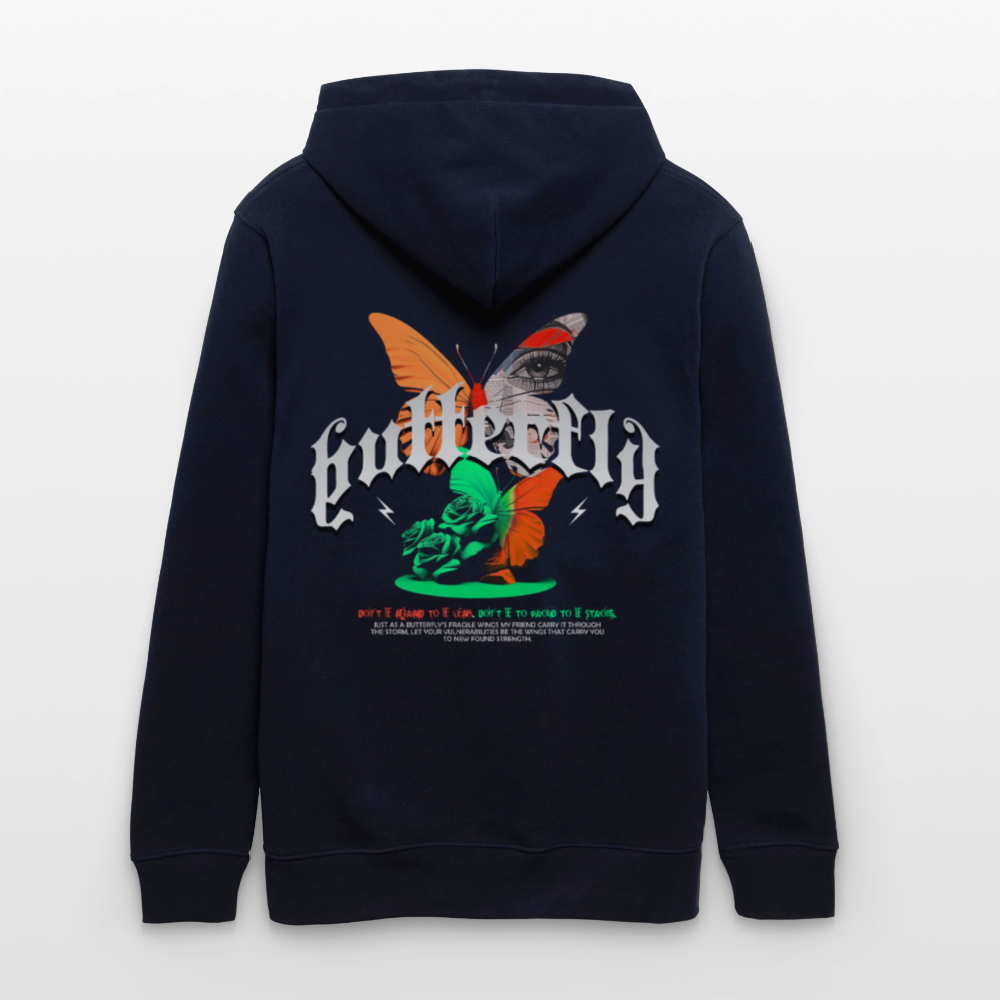 Noşîrêwan, Schmetterling, 1st | Cruiser, Unisex Bio-Hoodie - Navy