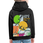 Draganis, Ameisen, 1st | Kinder Hoodie - Schwarz