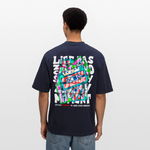 Raijin, Kassetten, 1st | Breezy, Oversized Unisex T-Shirt - Navy