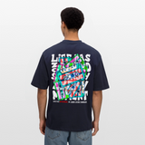 Raijin, Kassetten, 1st | Breezy, Oversized Unisex T-Shirt - Navy