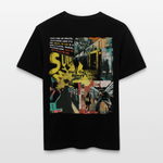 Dionyson, U-Bahn, 1st | Essential, Relaxed Fit Unisex Bio T-Shirt - Schwarz