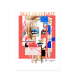 Vesperion, Frau, 1st | Poster 60x90 cm - Weiß