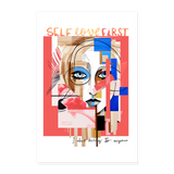 Vesperion, Frau, 1st | Poster 60x90 cm - Weiß