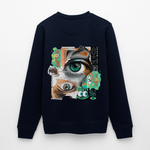 Siegfried, Augen, 1st | Roller, Unisex Bio-Sweatshirt - Navy