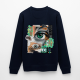 Siegfried, Augen, 1st | Roller, Unisex Bio-Sweatshirt - Navy