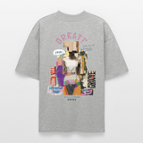 Andromion, Statue, 1st | Blaster, Oversize Bio T-Shirt, Unisex - Grau meliert
