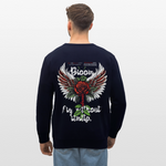 Amaterasu , Engelsflügel, 1st | Roller, Unisex Bio-Sweatshirt - Navy