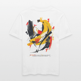 Quasaris, Banane, 1st | Essential, Relaxed Fit Unisex Bio T-Shirt - Weiß