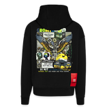 Lugh , Engel, 1st | Heavyweight Oversized Bio Zip Hoodie, Unisex - SOLID BLACK