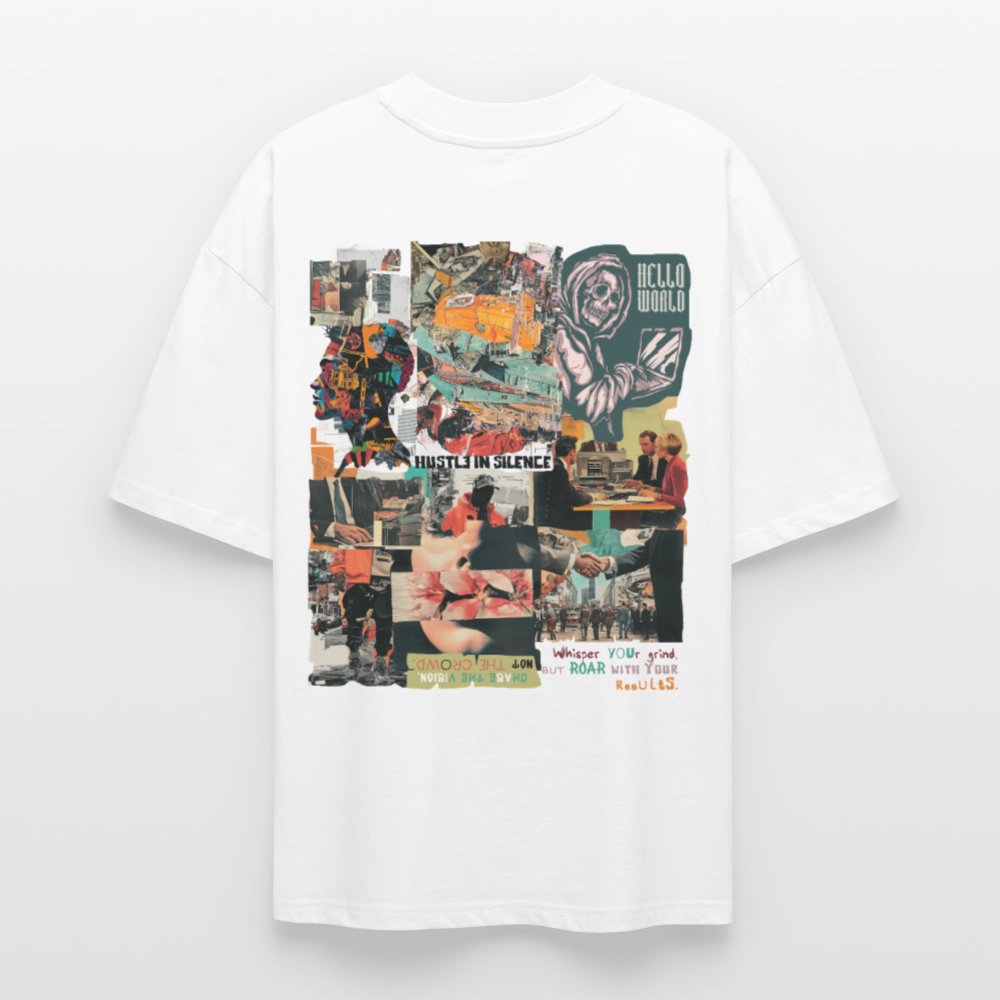 Aurelion, Office, 1st | Blaster, Oversize Bio T-Shirt, Unisex - Weiß
