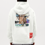 Celestaris, Schmetterling, 1st | Heavyweight Oversized Bio Hoodie, Unisex - OFF WHITE