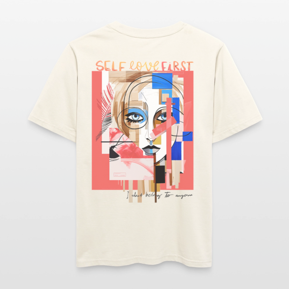 Vesperion, Frau, 1st | Essential, Relaxed Fit Unisex Bio T-Shirt - Naturweiß 