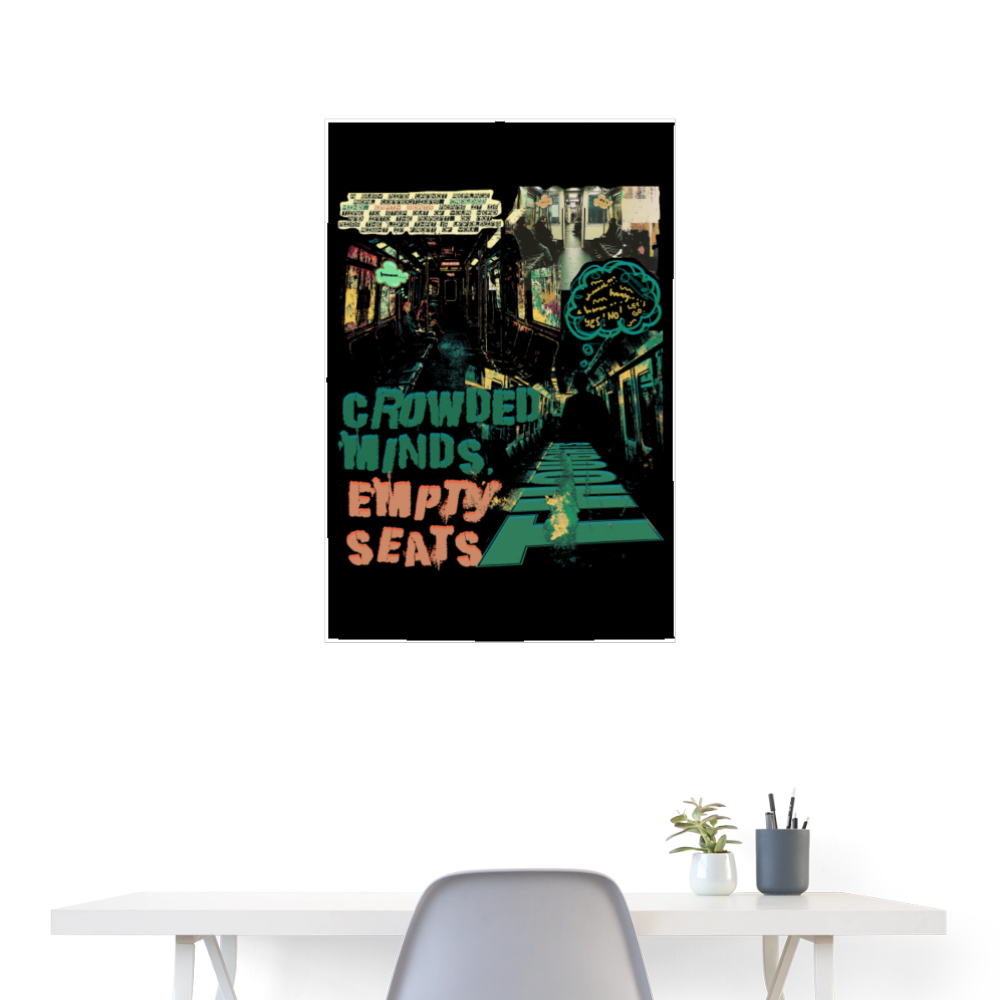 Gaian, U-Bahn, 1st | Poster 60x90 cm - Weiß