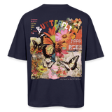 Azaroth, Schmetterling, 1st | Breezy, Oversized Unisex T-Shirt - Navy