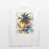 Magnarion, Palmen, 1st | Heavyweight Oversized Bio Tank Top, Unisex - OFF WHITE
