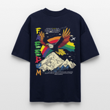 Susanoo, Adler, 1st | Blaster, Oversize Bio T-Shirt, Unisex - Navy