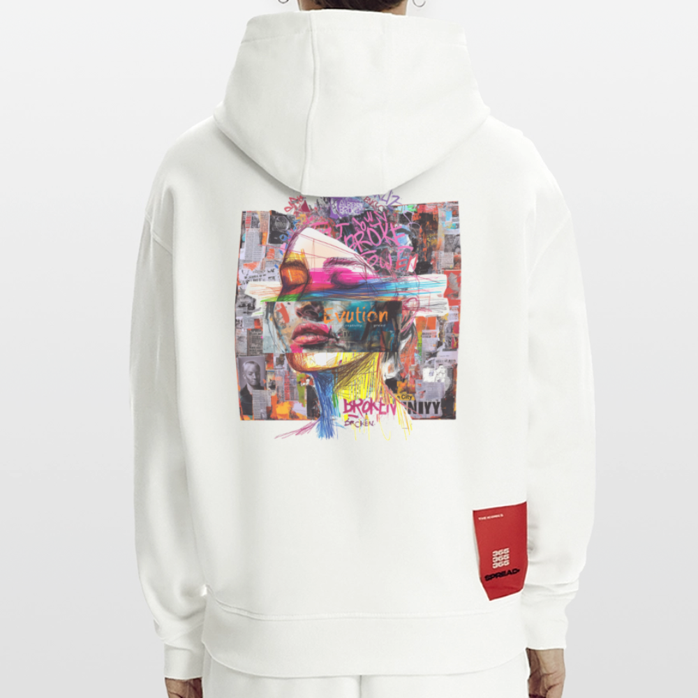 Callistara, Frau, 1st | Heavyweight Oversized Bio Hoodie, Unisex - OFF WHITE
