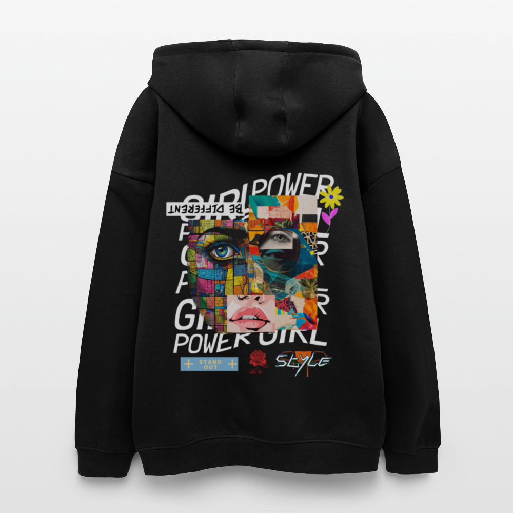 Xizir, Gesicht, 1st | Freshhood, Oversized Unisex Hoodie - Schwarz