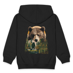 Ghadab, Bär, 1st | Kinder Zip Hoodie - Schwarz