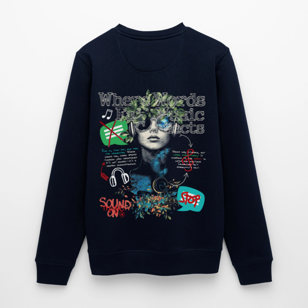 Apollan, Musik, 1st | Roller, Unisex Bio-Sweatshirt - Navy