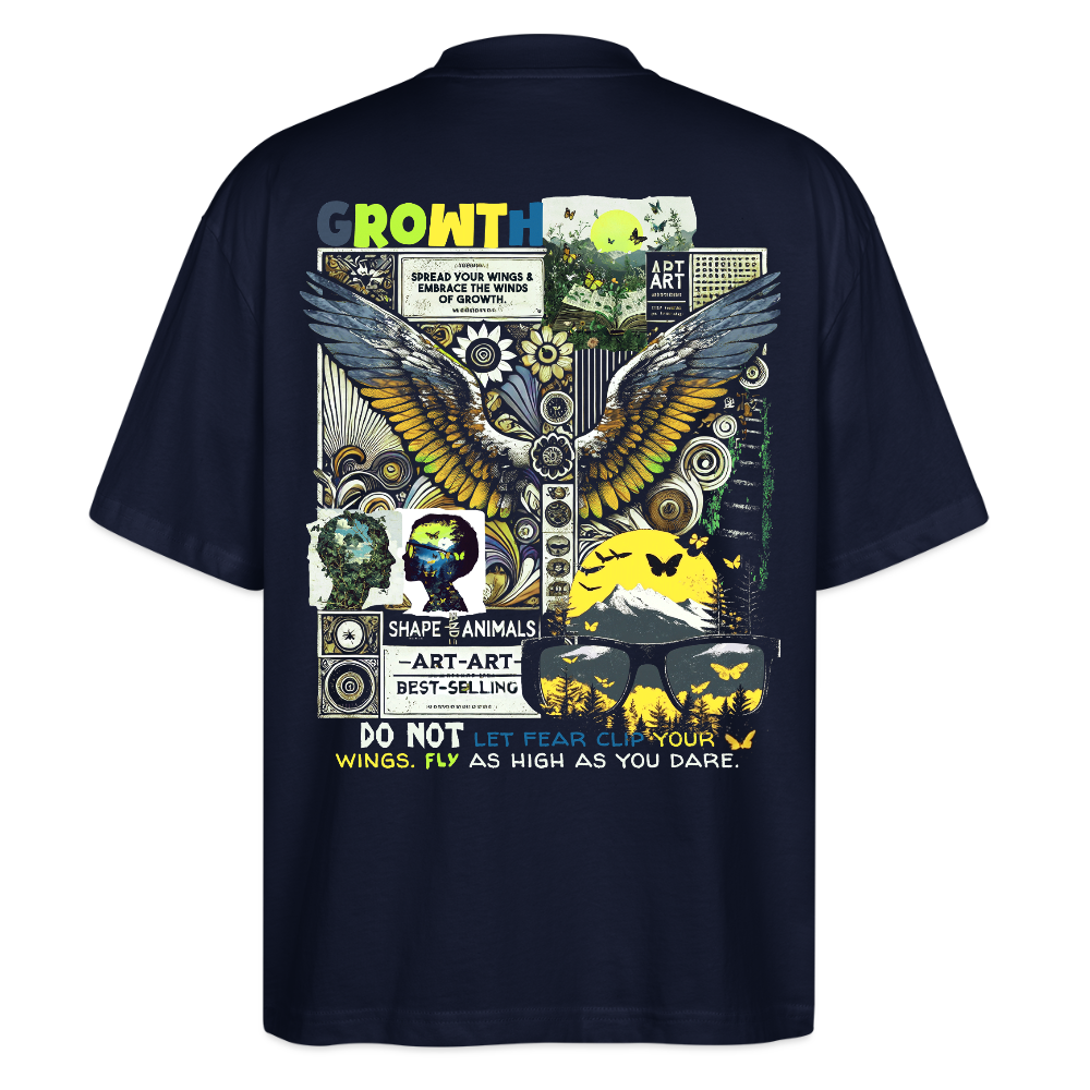 Lugh , Engel, 1st | Blaster, Oversize Bio T-Shirt, Unisex - Navy