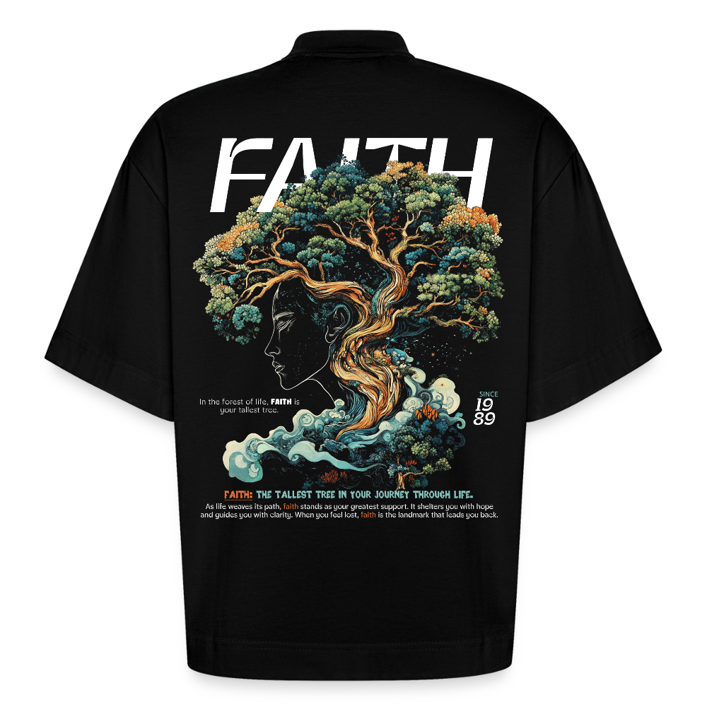 Hades, Baum, 1st | Boxy, Heavyweight Bio T-Shirt, Unisex - SOLID BLACK