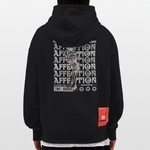 Hestian, Rose, 1st | Heavyweight Oversized Bio Hoodie, Unisex - SOLID BLACK