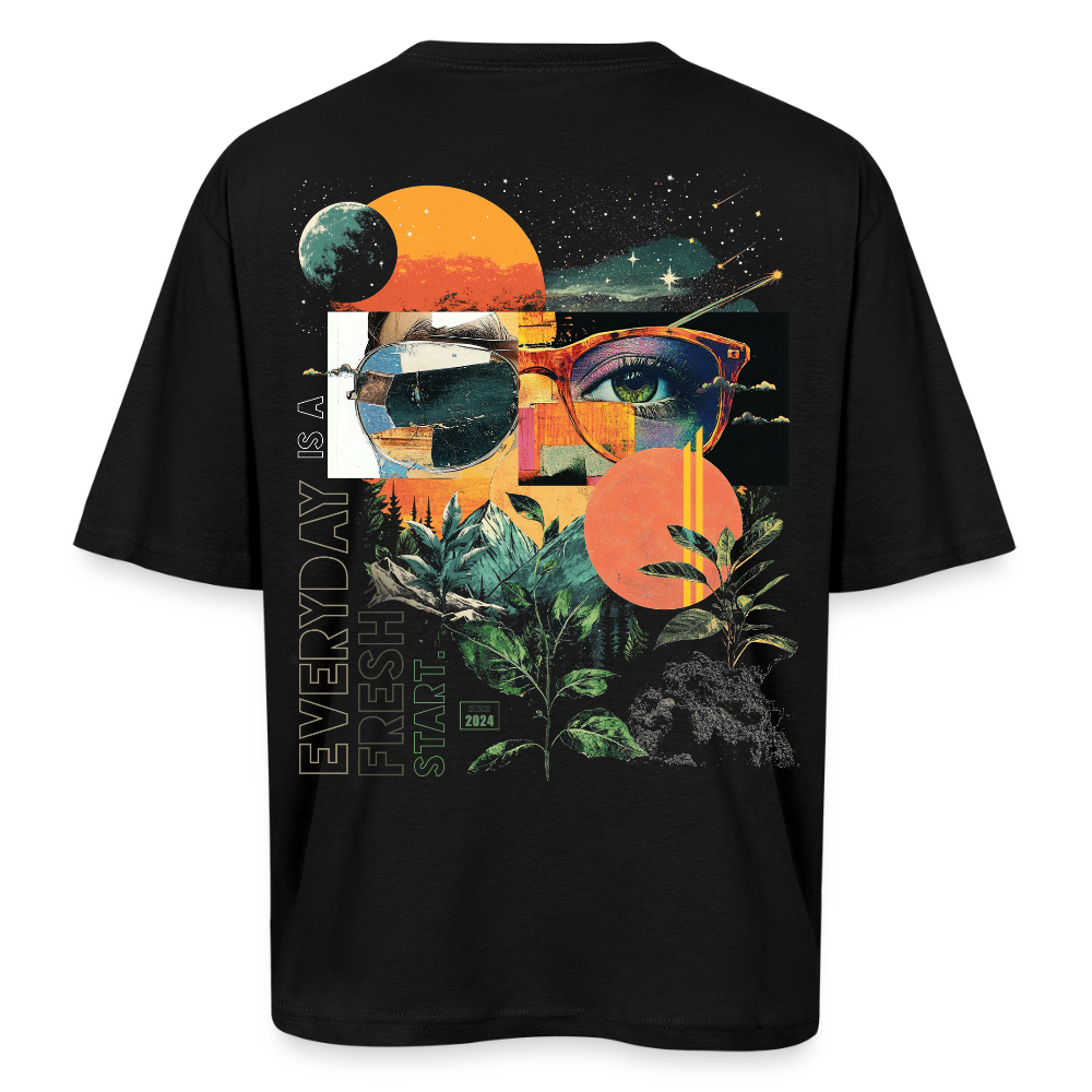 Izanagi, Sonnenbrille, 1st | Breezy, Oversized Unisex T-Shirt - Schwarz