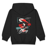 Guanyin, Muschel, 1st | Kinder Zip Hoodie - Schwarz