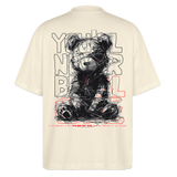 Astravor, Bär, 1st | Blaster, Oversize Bio T-Shirt, Unisex - Weißgrau