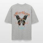 Galaxion, Schmetterling, 1st | Blaster, Oversize Bio T-Shirt, Unisex - Grau meliert