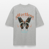 Galaxion, Schmetterling, 1st | Blaster, Oversize Bio T-Shirt, Unisex - Grau meliert