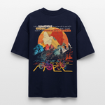 Panos, Fahrrad, 1st | Blaster, Oversize Bio T-Shirt, Unisex - Navy