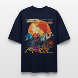 Panos, Fahrrad, 1st | Blaster, Oversize Bio T-Shirt, Unisex - Navy