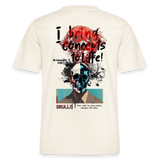 Titanis, Totenkopf, 1st | Essential, Relaxed Fit Unisex Bio T-Shirt - Naturweiß 
