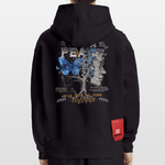 Ravana , Baum, 1st | Heavyweight Oversized Bio Hoodie, Unisex - SOLID BLACK