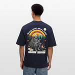 Tethyan, Skelet, 1st | Breezy, Oversized Unisex T-Shirt - Navy
