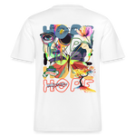 Tenebris, Schmetterling, 1st | Essential, Relaxed Fit Unisex Bio T-Shirt - Weiß