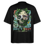 Persephi, Totenkopf, 1st | Blaster, Oversize Bio T-Shirt, Unisex - Schwarz